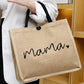 Jute Reusable Handbags-mama