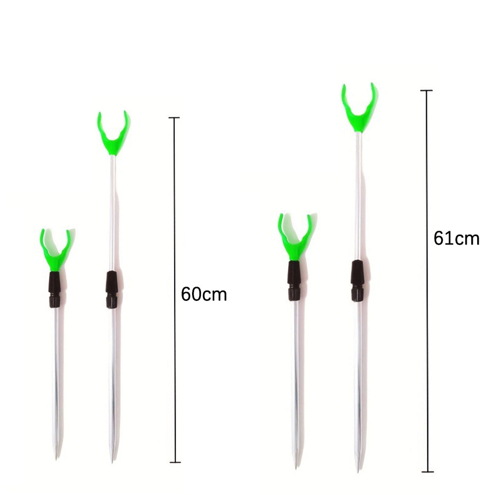 Five Piece Telescopic Aluminum Fishing Rod Holder Set