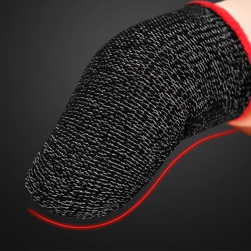 5 Pairs Sweatproof Mobile Gaming Finger Sleeves for Touchscreen