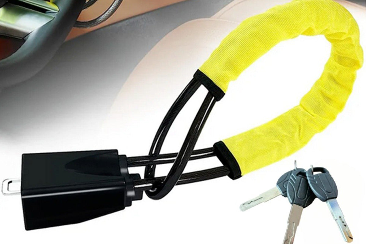 Car Steering Wheel Lock Anti-Theft Device Adjustable Lock Universal Fit