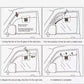 Solar Portable Car Cooler Fan 3 Fan Car Solar Power Air Vent Radiator Car Window Fan