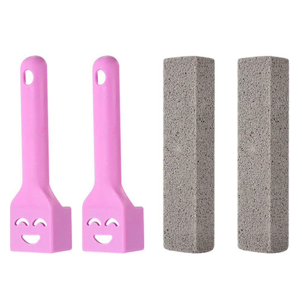 2PCS Pumice Stone With Handle For Cleaning Toilet Pools Household