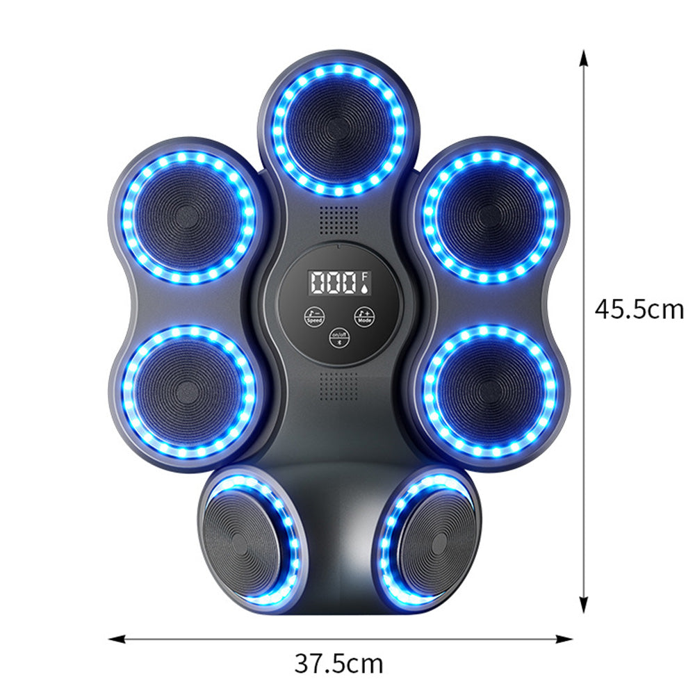 Wall Mounted Music Boxing Machine 11 Modes 9 Speed LED Punching Trainer