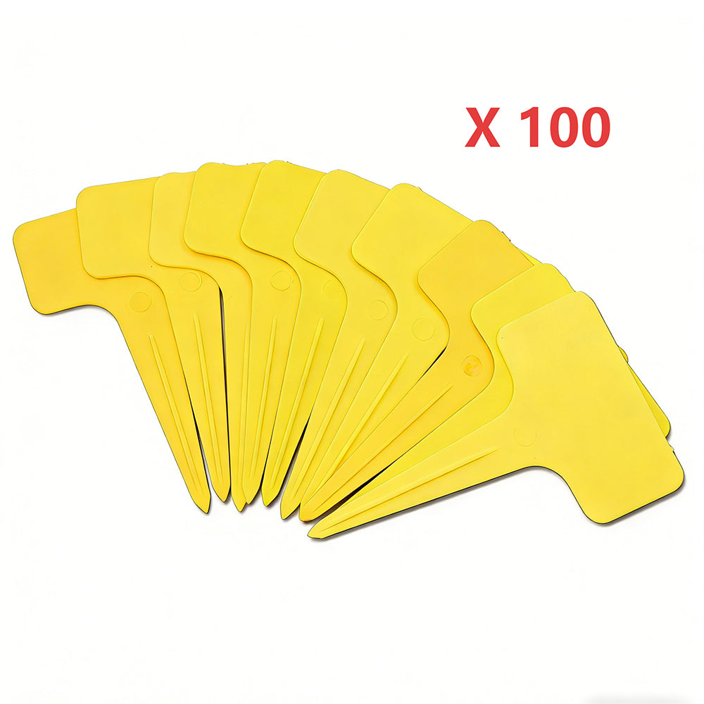 100 Pack T-Type Plastic Plant Labels Pot Marker Garden Markers Reusable