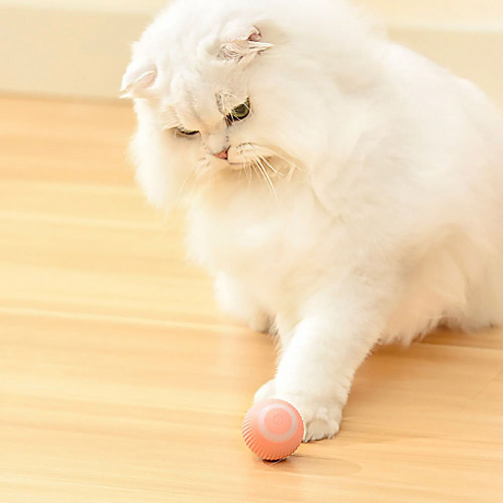 2PCS Interactive Smart Cat Toy Automatic Rolling Cat Ball Self-Moving Kitten Toys