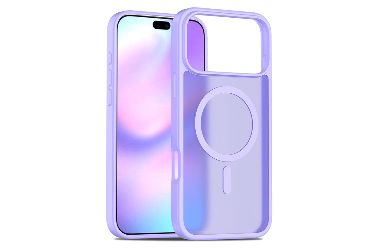 Magnetic MagSafe Phone Case for iPhone 17 Pro Max 17Air Shockproof Matte Protective Cover-Purple