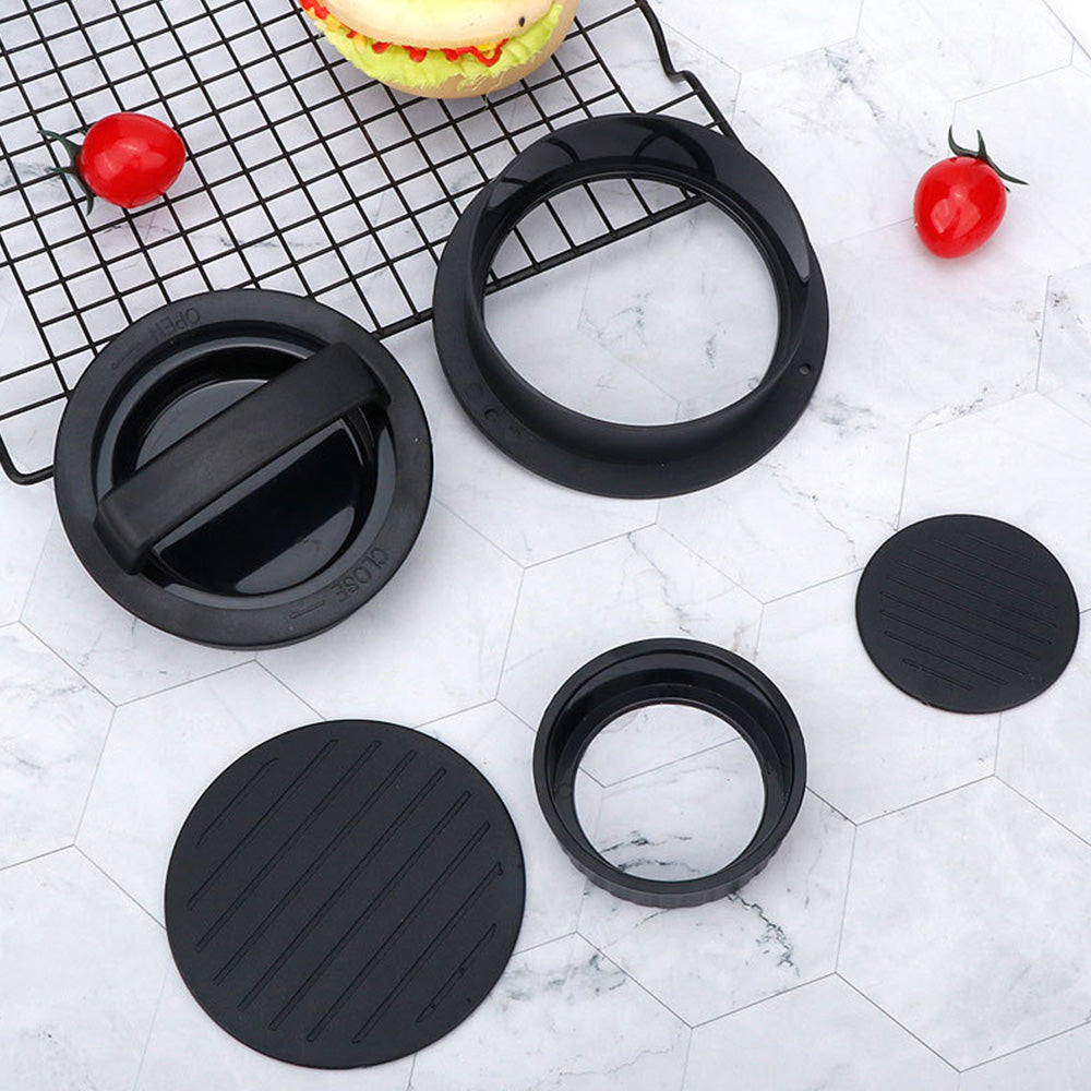 3 in 1 Non-Stick Hamburger Press Patty Maker With 100Pcs Hamburger Patty Paper