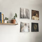 6Pcs 12 Inch Clear Acrylic Wall Mount Vinyl Record Shelves