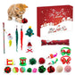 24PCS Cat Christmas Advent Calendar Xmas Gift For Kitten Interactive Toys