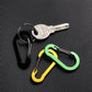 12 Pack Small D-Ring Carabiner Clip Lightweight Aluminum Key chain for Hiking Camping
