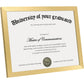 Certificate Frame with PVC for Diploma Document Photo Display