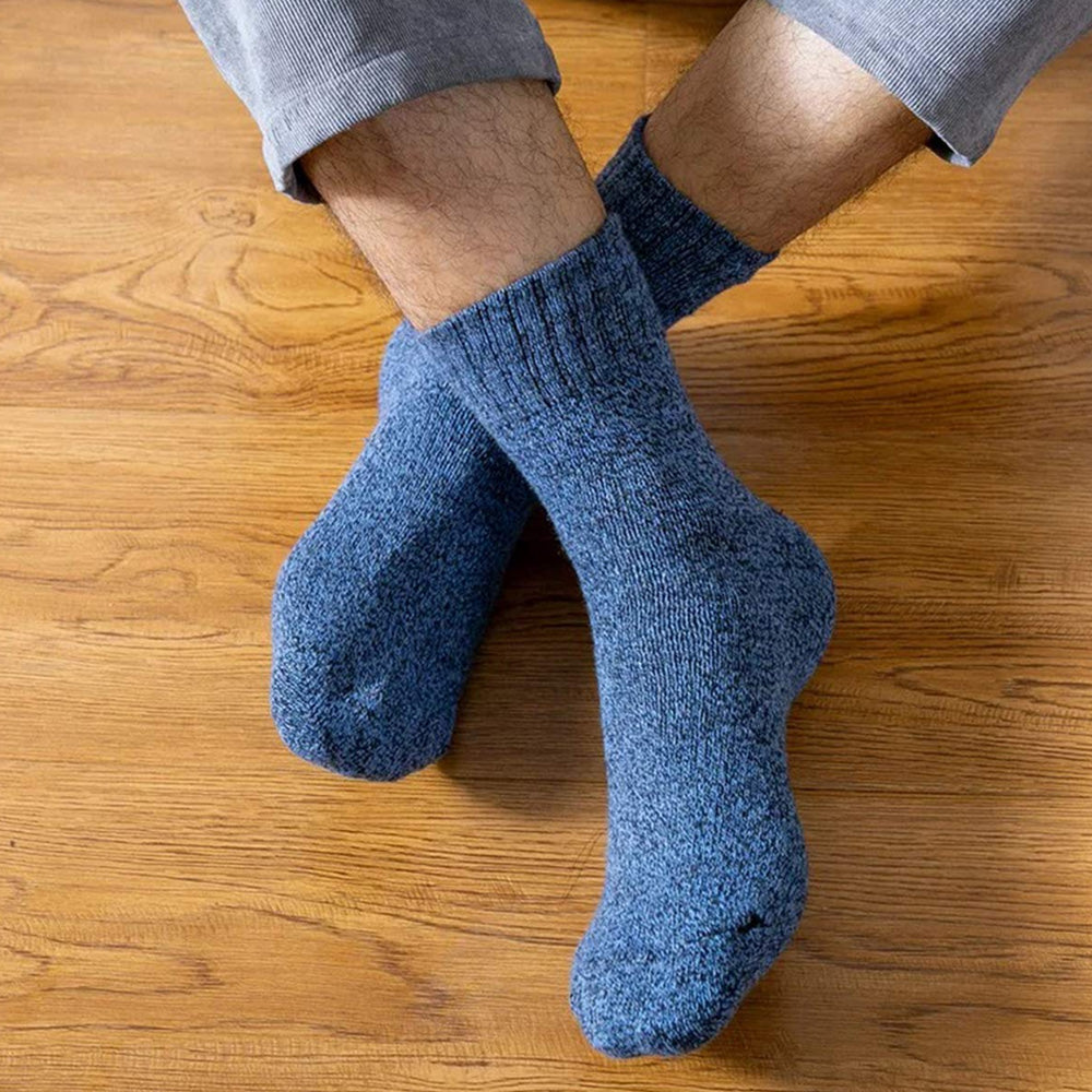 5 Pack Winter Warm Knit Socks Thick Soft Multicolor Free Size for Men and Women