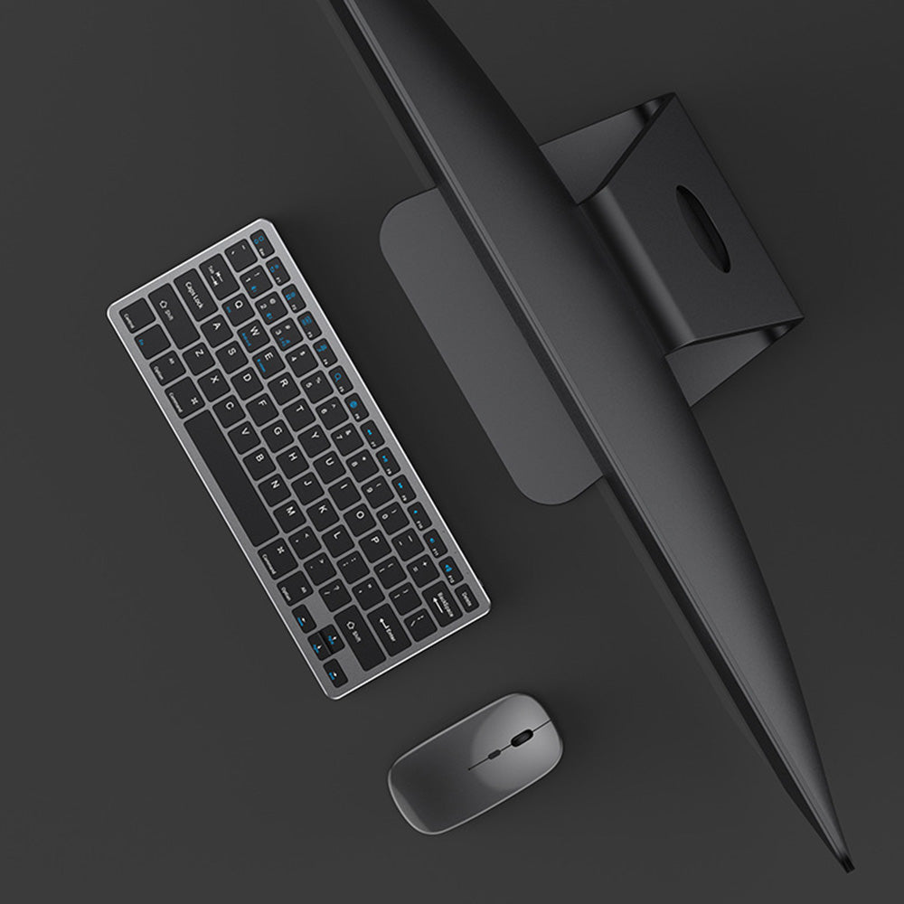 Compact Wireless Keyboard and Mouse Combo Compatible with Windows Mac