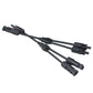 2Pcs Solar Y Connector for Cable Plug Inline Solar PV Panel