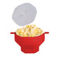 Microwave Popcorn Popper Silicone Popcorn Bowl With Lid
