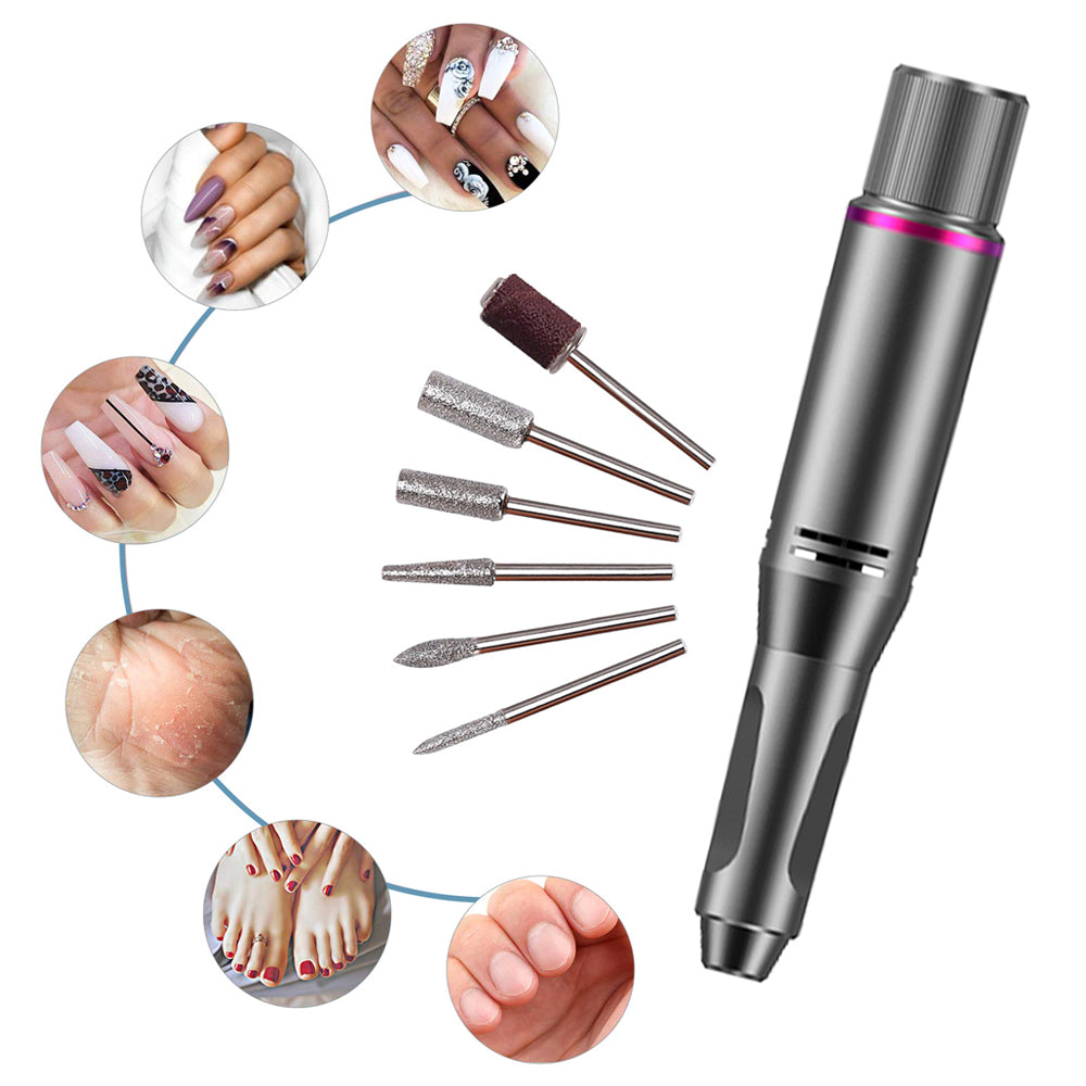 Electric Nail Drill Trimmer File Machine Manicure Tools Kit