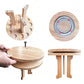 360 Degree Rotating Engineered Wood Floor Fishing Rod Rack Holds 12 Rods
