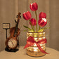 Tulip Flower Lamp Valentine Day Gifts 3 Color Dimming Night Light