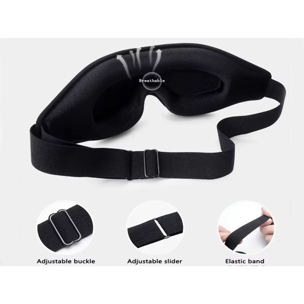 3D Memory Foam Light Blocking Sleeping Eye Mask