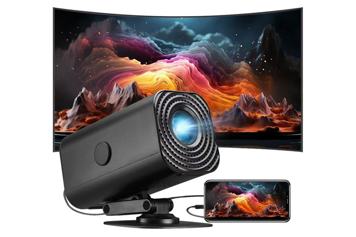 Mini Projector 1080P Portable Video Projector Smart Projector for Phone PC Laptop