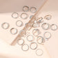 23Pcs Geometric Knuckle Ring Set Gold Silver Stackable Rings for Women