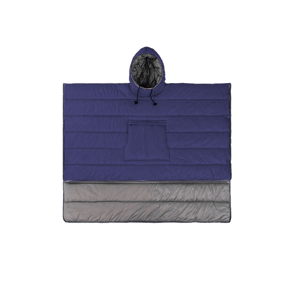 Camp Thermal Poncho Sleeping Bag Wearable Hooded Blanket