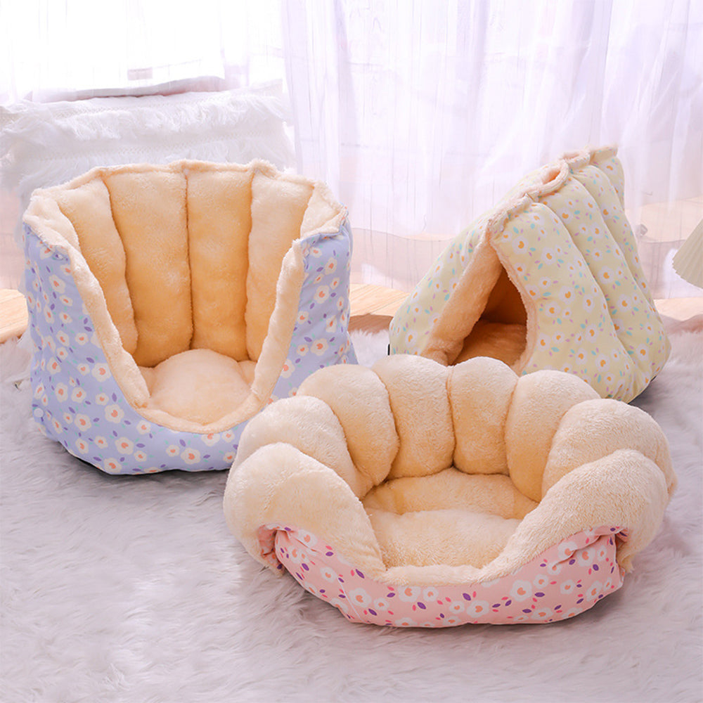 2-in-1 Bed and Couch Warming Cat Sofa Bed
