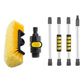 4-Section Car Wash Brush with Soft PVC Bristles Windshield Squeegee Car Wash