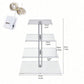 4 Tier Cupcake Stand Acrylic Tower Display with LED Light Holder for Party Decor