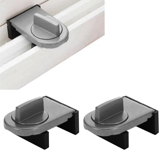 2Pcs Sliding Window Security Locks Adjustable Window Insurance Lock