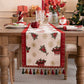 Christmas Jacquard Tassel Table Runner