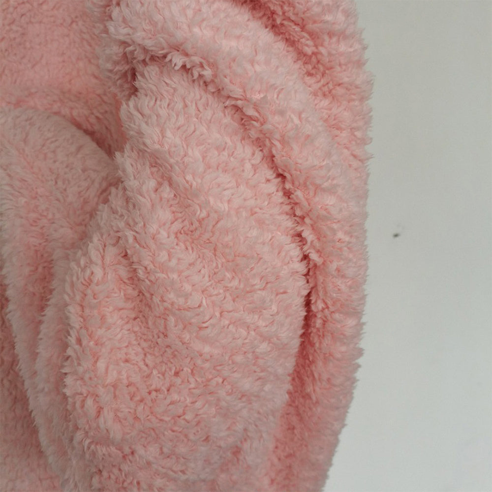 Reversible Faux Shearling Hooded Blanket