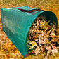 2-Pack 270L Garden Waste Bags - Semi-Circular Outdoor Leaf Collector with Handles