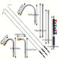 10Pcs Set 1/4 Inch Quick Connect 4000 PSI Pressure Washer Extension Wand