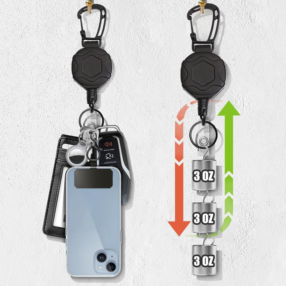 2XBadge Holder Retractable ID Cards Holder with Lanyard