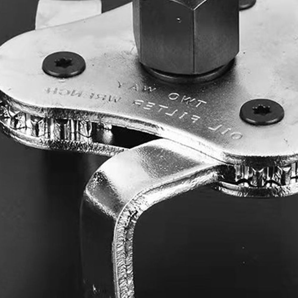 Stainless Steel 3 Jaw Oil Filter Adjustable Wrench Remover for Car
