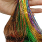 120cm 18-Color Hair Tinsel Kit Heat-Resistant Colored Hair Glitter for Girls