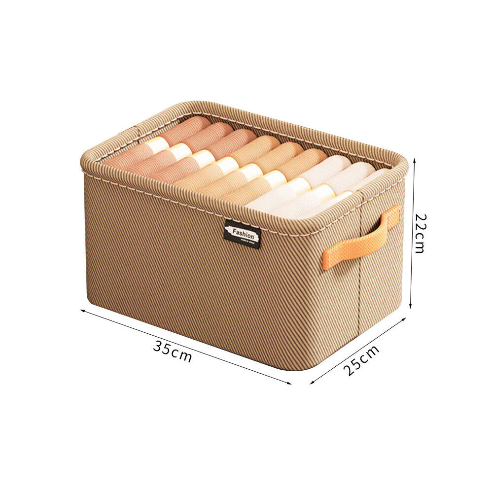 2Pcs Clothing Storage Box Steel Frame Drawer Organizer with Handles