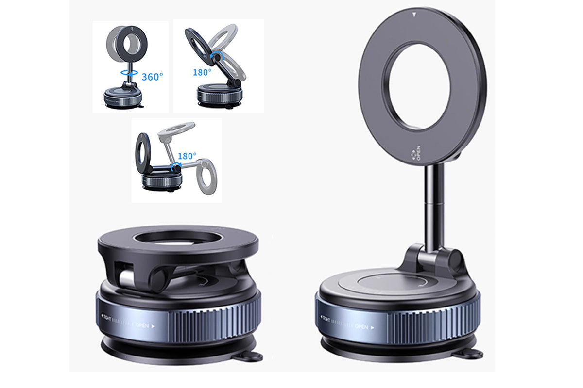 2 X Vacuum Suction Car Magnetic Phone Holder Stable Phone Holder