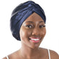 100% Silk Bonnet Sleep Cap for Women Hair Care Adjustable Knotted Turban Hat