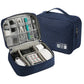 Large Digital Electronics Travel Organizer Bag with Adjustable Dividers
