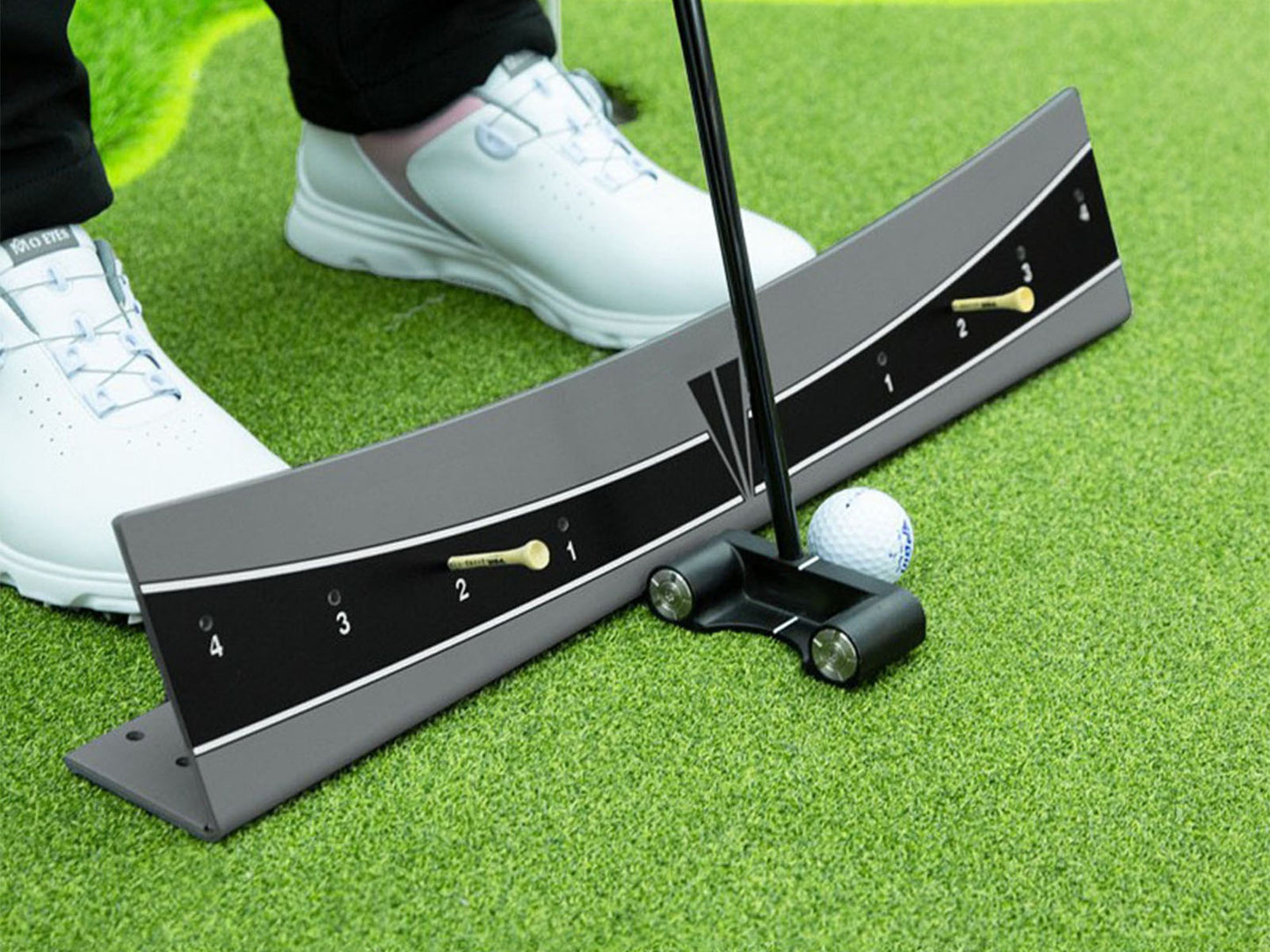 Adjustable Golf Putter Trainer Balance Exerciser Track Calibration Tool