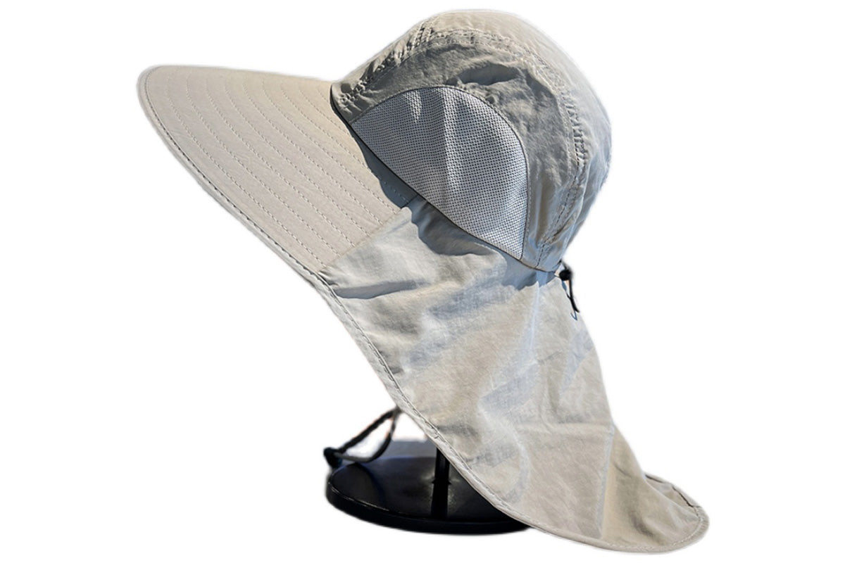 Outdoor Hiking Fishing Hat Sun Protection Unisex Neck Flap Cap Wide Brim