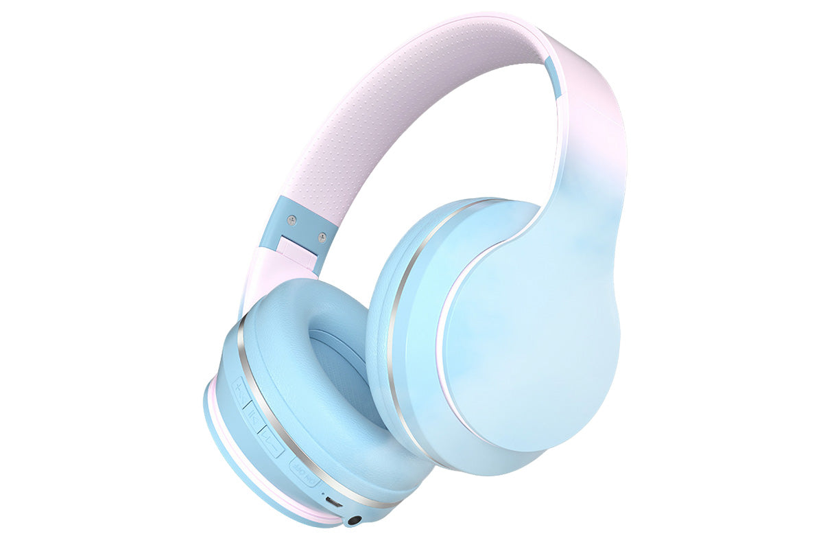Foldable Wireless Headphones Over Ear Bluetooth Headset with Mic