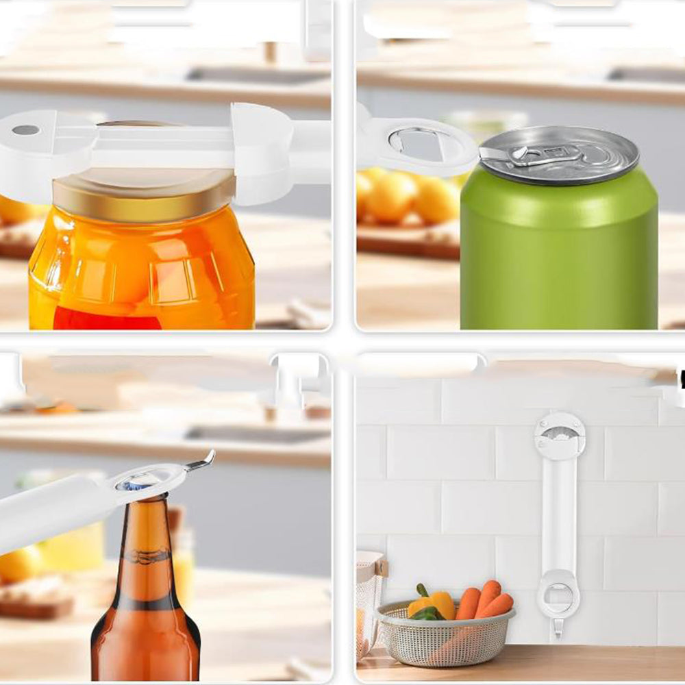 Magnetic Wall Mounted Multifunctional Adjustable Bottle Lid Opener