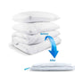 20Pcs Set Vacuum Compression Zipper Storage Bags with Airtight Valve and Hand Pump Space Saver Bags