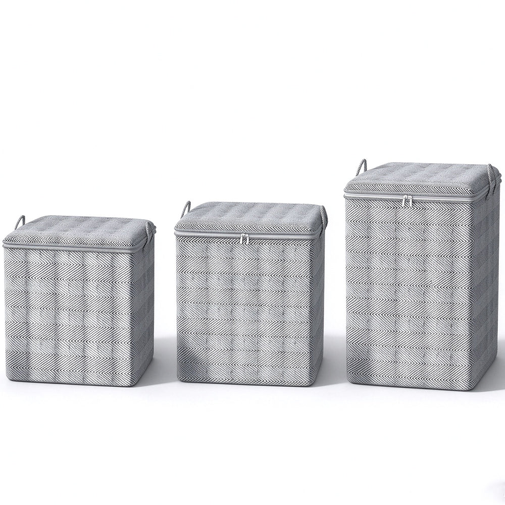 3 Piece 110L 140L 180L Nonwoven Comforter Storage Bag Set-ST2