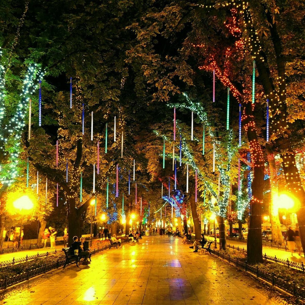 8 Tube 288 LEDs Solar Powered Christmas Meteor Shower Lights