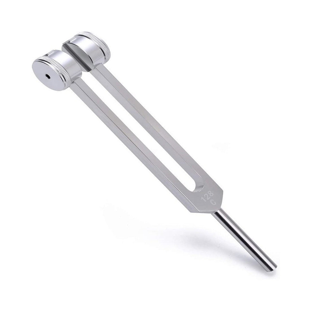 128Hz Tuning Fork with Reflex Hammer for Sensory Use – Aluminum Alloy Tuning Fork