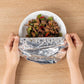 200Pcs Reusable Elastic Aluminum Foil Food Covers for Bowls and Plates